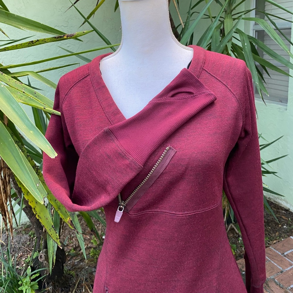 Athleta Burgundy Winter Dress